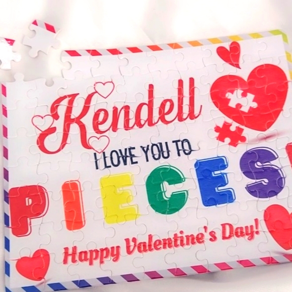 Personalized Puzzle | Kids Valentine's Day Gift - Picture 2 of 3